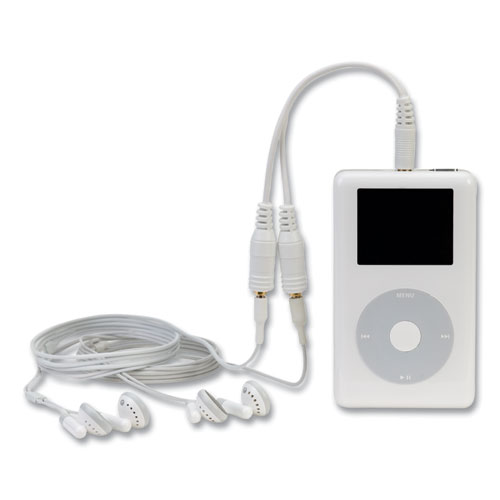 Picture of Speaker and Headphone Splitter, White