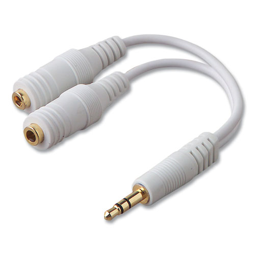 Picture of Speaker and Headphone Splitter, White