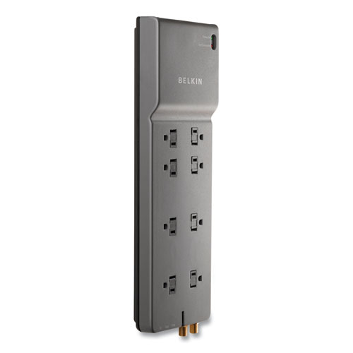 Picture of Home/Office Surge Protector, 8 AC Outlets, 6 ft Cord, 3,390 J, White