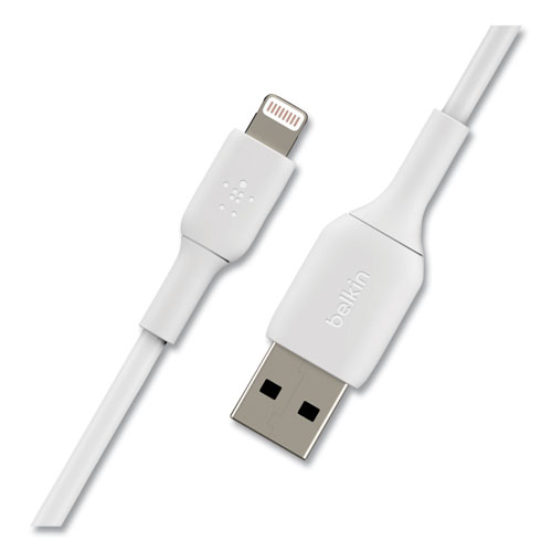 Picture of BOOST CHARGE Apple Lightning to USB-A ChargeSync Cable, 9.8 ft, White