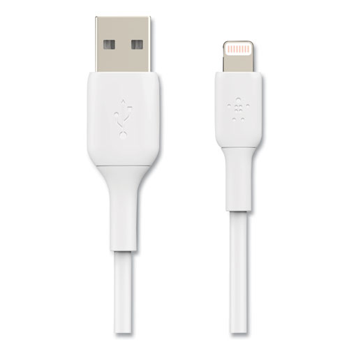 Picture of BOOST CHARGE Apple Lightning to USB-A ChargeSync Cable, 9.8 ft, White