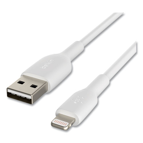 Picture of BOOST CHARGE Apple Lightning to USB-A ChargeSync Cable, 9.8 ft, White