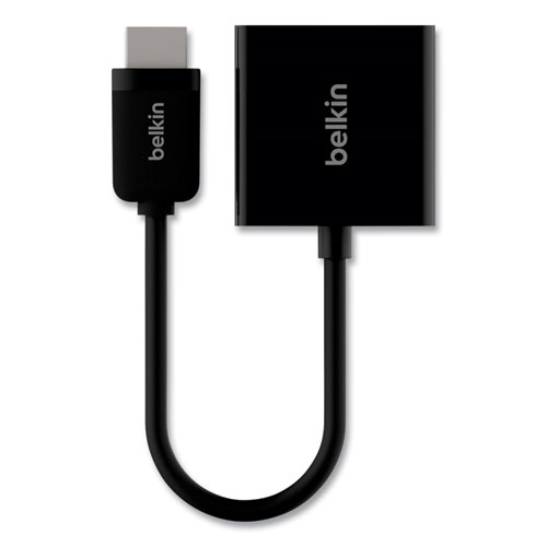 Picture of HDMI to VGA + 3.5mm Audio Adapter, 5", Black