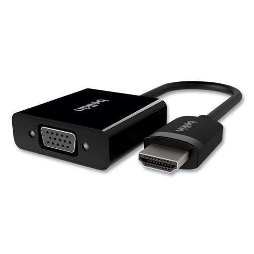 Picture of HDMI to VGA + 3.5mm Audio Adapter, 5", Black