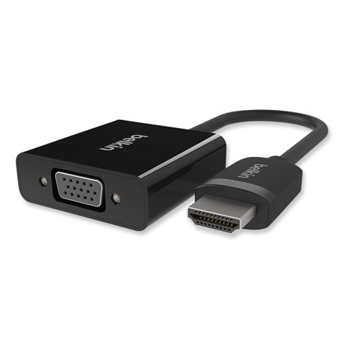Picture of HDMI to VGA + 3.5mm Audio Adapter, 5", Black
