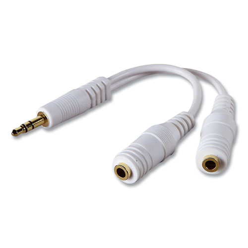 Picture of Speaker and Headphone Splitter, White