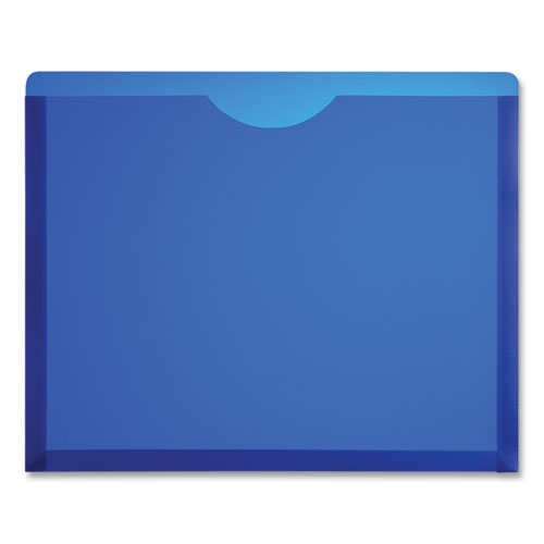 Picture of Expanding Poly File Jackets, 1 Section, Straight Tab, Letter Size, Assorted, 10/Pack