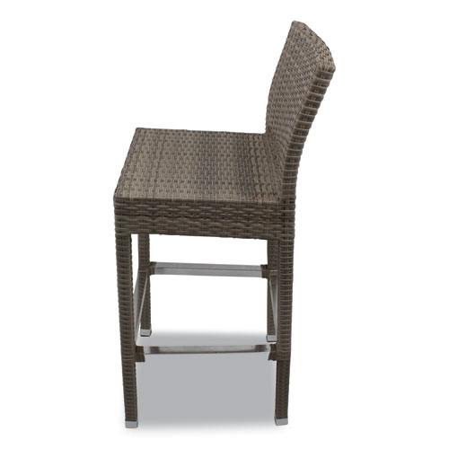 Picture of Gama Series Barstools, Supports Up to 300 lb, 31.25" Seat Height, Ivory Seat, Ivory Back, Ivory Base