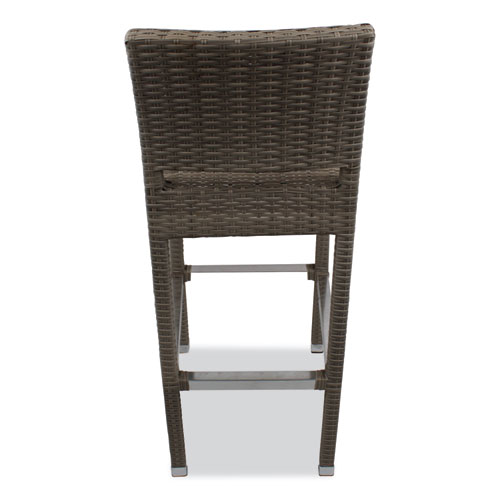 Picture of Gama Series Barstools, Supports Up to 300 lb, 31.25" Seat Height, Ivory Seat, Ivory Back, Ivory Base