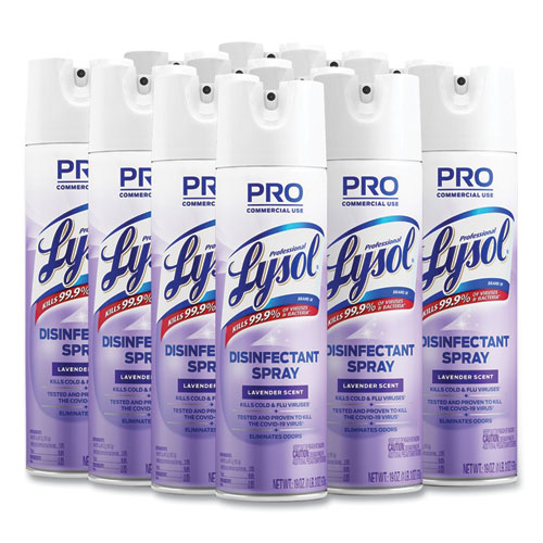 Disinfectant+Spray%2C+Lavender%2C+19+Oz+Aerosol+Spray%2C+12%2Fcarton