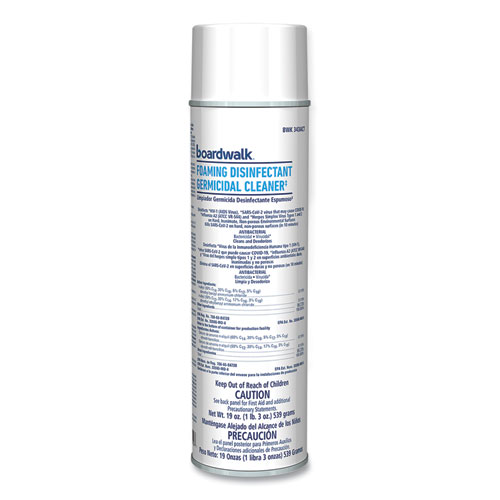 Picture of Foaming Disinfectant Germicidal Cleaner, Flowery Scent, 19 oz Aerosol Can, 12/Carton