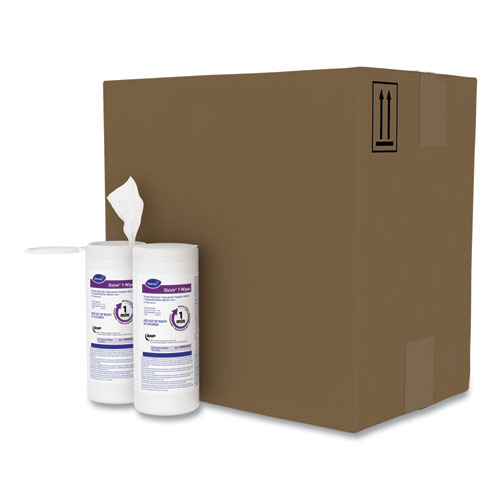 Oxivir+1+Wipes%2C+1-Ply%2C+7+x+8%2C+60%2FCanister%2C+12+Canisters%2FCarton