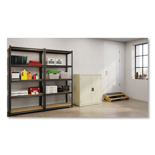 Picture of Economy Assembled Storage Cabinets, 3 Shelves, 36" x 18" x 42", Putty