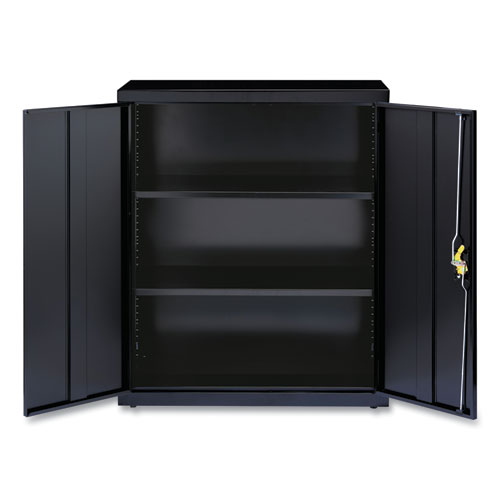 Picture of Economy Assembled Storage Cabinets, 3 Shelves, 36" x 18" x 42", Black