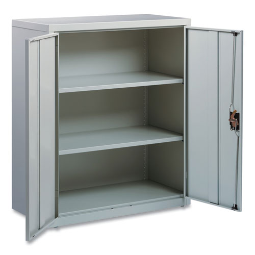 Picture of Economy Assembled Storage Cabinets, 3 Shelves, 36" x 18" x 42", Light Gray