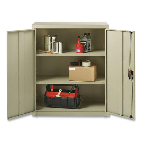 Picture of Economy Assembled Storage Cabinets, 3 Shelves, 36" x 18" x 42", Putty