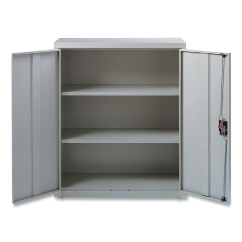 Picture of Economy Assembled Storage Cabinets, 3 Shelves, 36" x 18" x 42", Light Gray