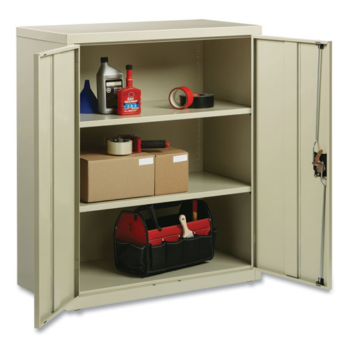 Picture of Economy Assembled Storage Cabinets, 3 Shelves, 36" x 18" x 42", Putty