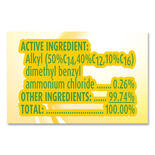 Picture of Disinfecting Wipes Flatpacks, 1-Ply, 6.69 x 7.87, Lemon and Lime Blossom, White, 15 Wipes/Flat Pack, 24 Flat Packs/Carton