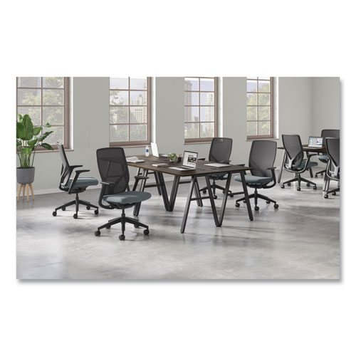 Picture of Flexion Mesh Back Task Chair, Supports Up to 300 lb, 14.81" to 19.7" Seat Height, Black/Basalt