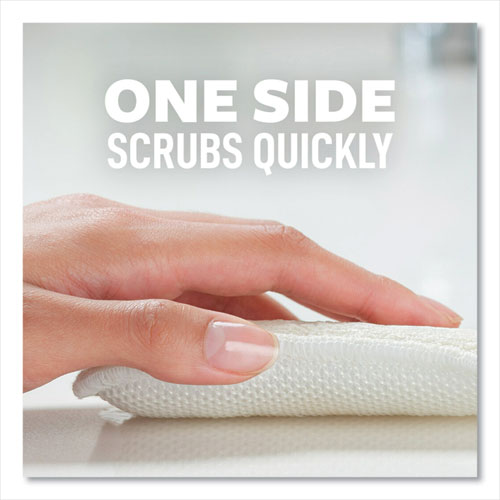 Picture of Greener Clean Dual Action Scrub and Wipe, 2.8 x 4.7, 0.7" Thick, White, 2/Pack