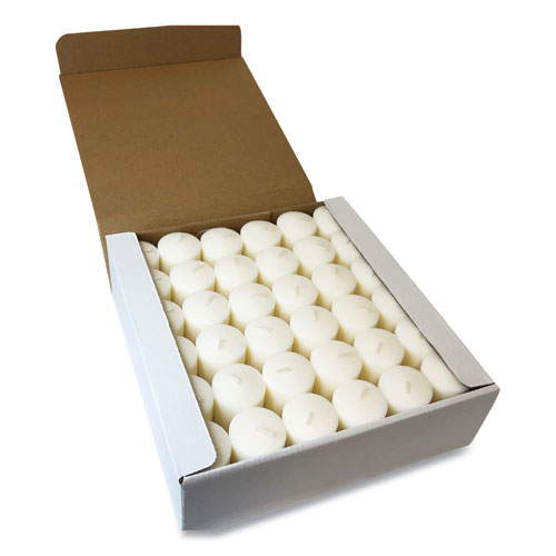 Picture of Food Warmer Votive Candles, 10 Hour Burn, 1.46"d x 1.33'h, White, 288/Carton