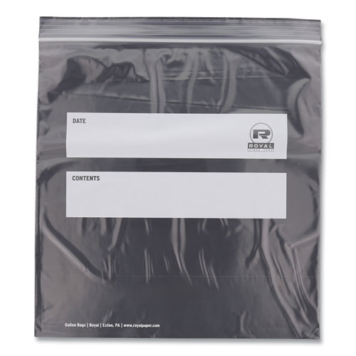 Picture of Zipper Bags, Gallon, 10.5" x 10.98", Clear, 250/Carton