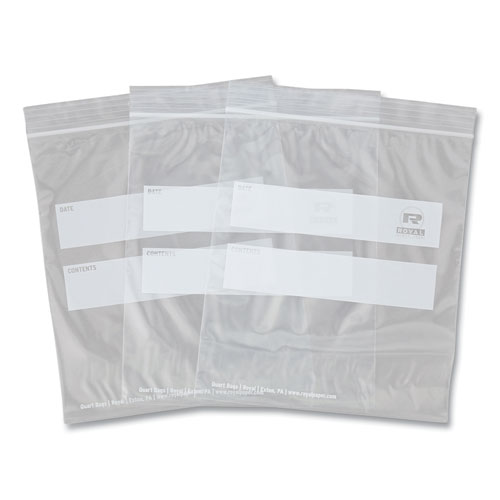 Picture of Zipper Bags, 1.73 mil, 7" x 7.99", Clear, 500/Carton