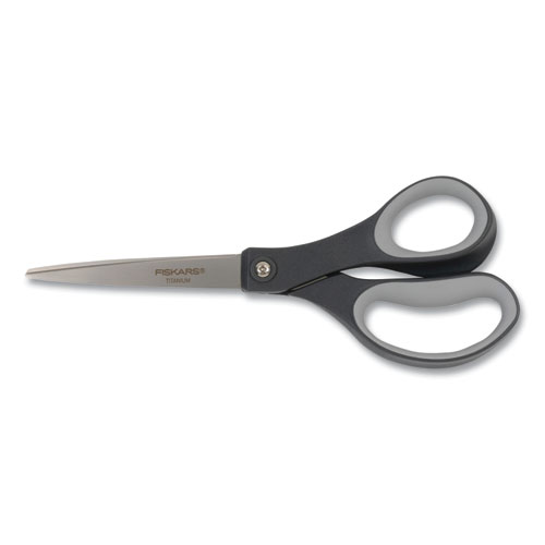 Everyday+Titanium+Softgrip+Scissors%2C+8%26quot%3B+Long%2C+3.1%26quot%3B+Cut+Length%2C+Straight+Dark+Gray+Handle