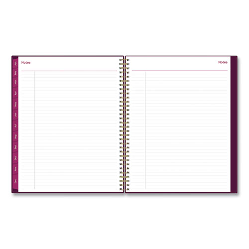 Picture of Gili Weekly/Monthly Planner, Jewel Tone Artwork, 11 x 8.5, Plum Cover, 12-Month (Jan to Dec): 2025