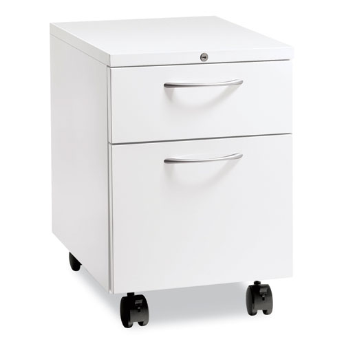 Picture of Flagship Mobile Pedestal, Left/Right, 2-Drawer: Box/File, Letter, White, 15 x 22.88 x 22