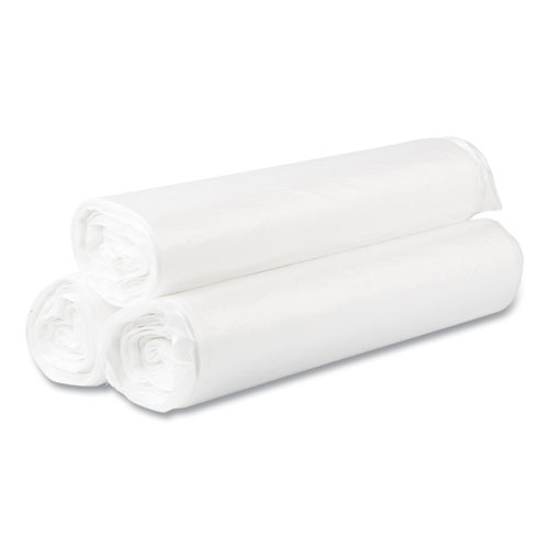 Picture of High-Density Commercial Can Liner Value Pack, 45 gal, 14 mic, 40" x 46", Natural, Interleaved Roll, 25 Bags/Roll, 10 Rolls/CT