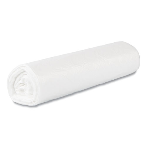 Picture of High-Density Commercial Can Liner Value Pack, 45 gal, 14 mic, 40" x 46", Natural, Interleaved Roll, 25 Bags/Roll, 10 Rolls/CT