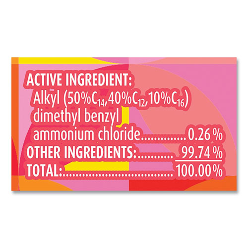 Picture of Disinfecting Wipes, 1-Ply, 7 x 7.25, Mango and Hibiscus, White, 80 Wipes/Canister, 6 Canisters/Carton