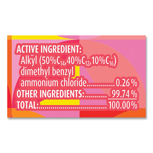 Picture of Disinfecting Wipes, 1-Ply, 7 x 7.25, Mango and Hibiscus, White, 80 Wipes/Canister