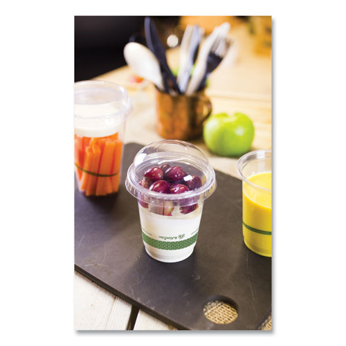 Picture of 76-Series Cold Cup, Compostable, 7 oz, Clear/Green, 1,000/Carton