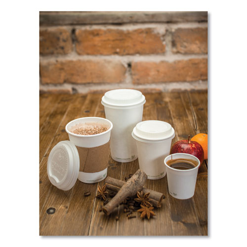 Picture of Kraft Hot Cup Sleeves, Compostable, Fits Vegware 89-Series Hot Cups, Kraft, 1,000/Carton