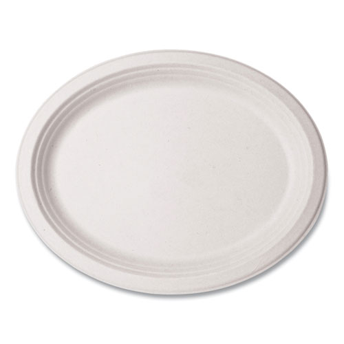 Picture of Nourish Molded Fiber Tableware, Platter, 8 x 10 x 1, White, 500/Carton