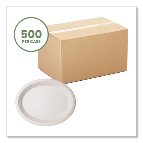 Picture of Nourish Molded Fiber Tableware, Compostable, Platter, 8 x 10, White, 500/Carton