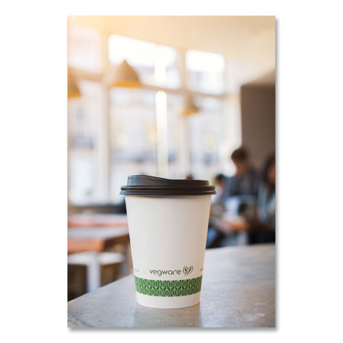 Picture of 89-Series Hot Cup, Compostable, 12 oz, White/Green, 1,000/Carton