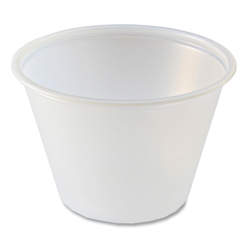 Picture of Portion Cups, 2.5 oz, Translucent, 125/Sleeve, 20 Sleeve/Carton