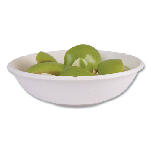 Picture of Renewable Molded Fiber Bowls, 24 oz, Natural White, 50/Pack, 8 Packs/Carton