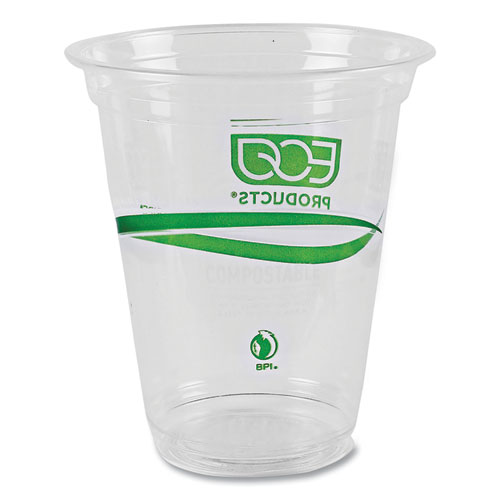 Picture of GreenStripe Renewable and Compostable Cold Cups Convenience Pack, Clear, 16 oz, 50/Pack
