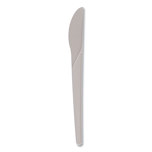 Picture of Plantware Compostable Cutlery, Knife, 6", White, 1,000/Carton