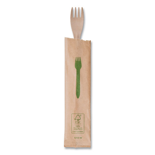 Picture of Wood Cutlery, Fork, Natural, 500/Carton