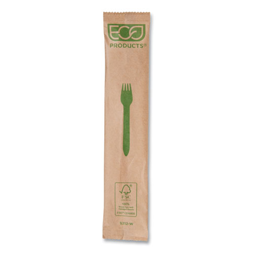 Picture of Wood Cutlery, Fork, Natural, 500/Carton