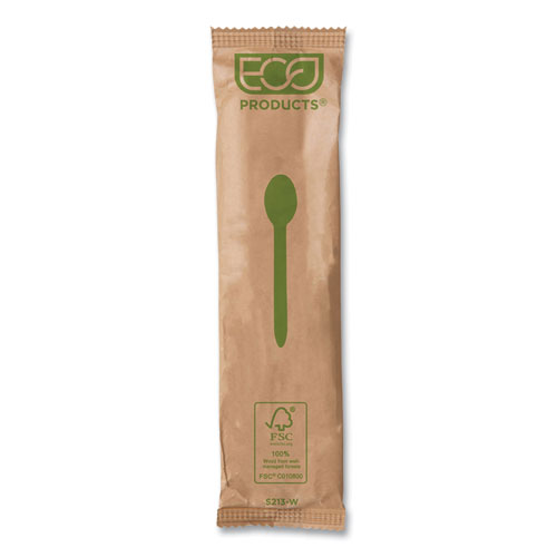 Picture of Wood Cutlery, Spoon, Natural, 500/Carton