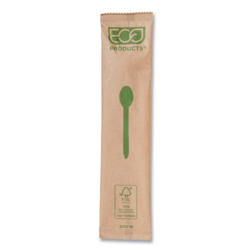 Picture of Wood Cutlery, Spoon, Natural, 500/Carton