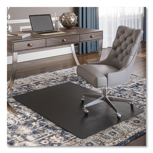 Picture of EconoMat Carpet Chair Mat, Rectangular, 36 x 48, Black
