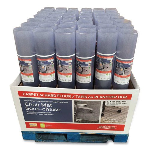 Picture of SuperGrip Chair Mat, Rectangular, 36 x 48, Clear, 42/Pallet
